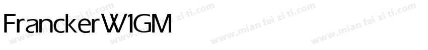 FranckerW1G Medium字体转换